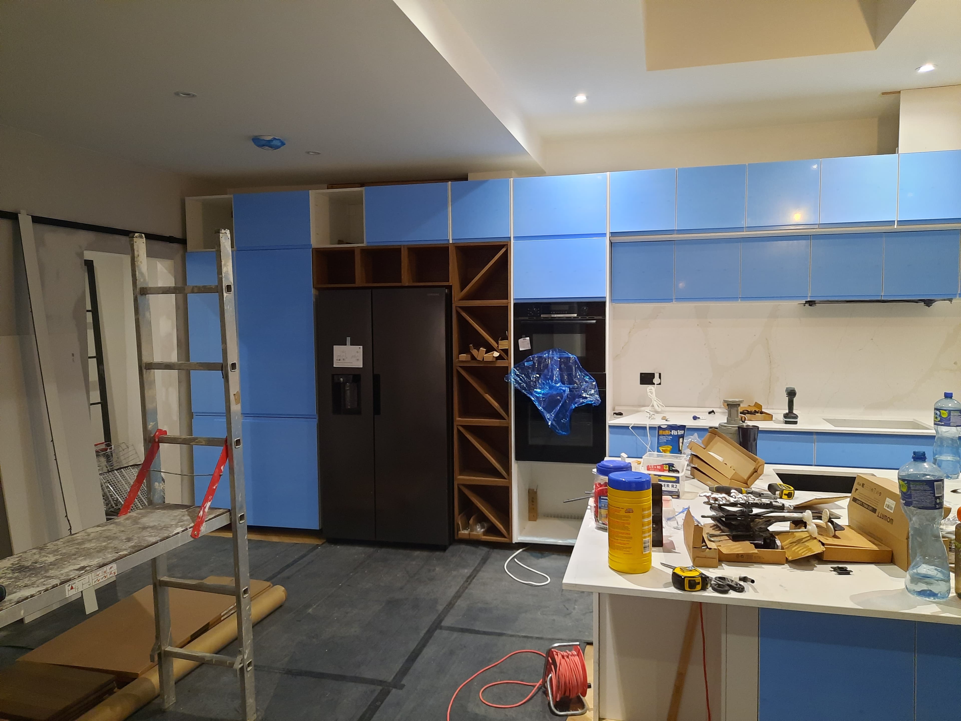 Installing kitchen doors